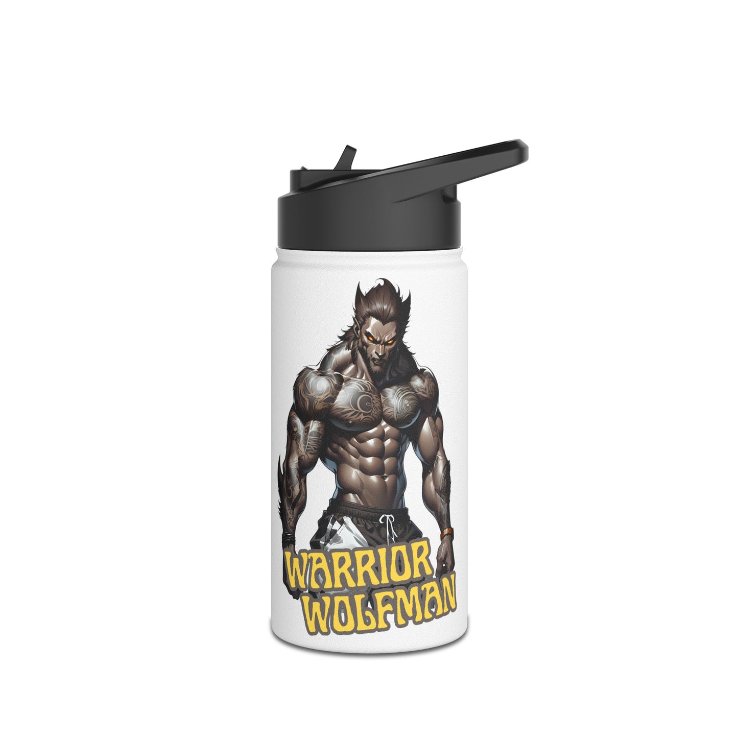 Warrior Wolfman Water Bottle