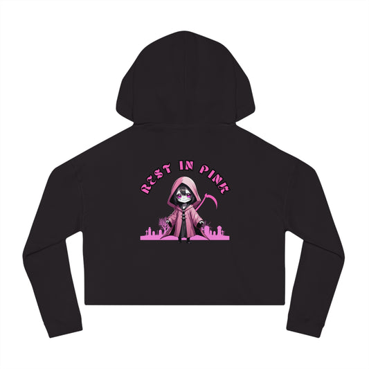 Women’s Rest In Pink Cropped Hooded Sweatshirt