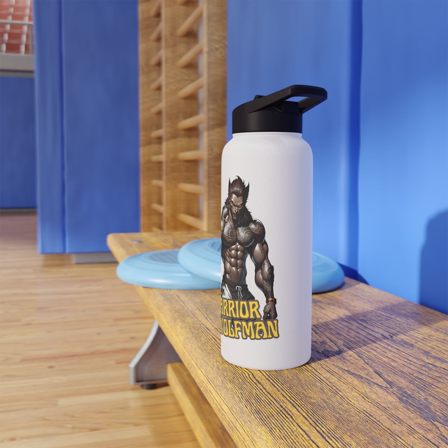 Warrior Wolfman Water Bottle