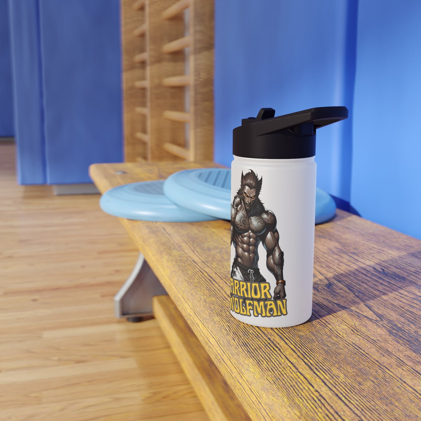 Warrior Wolfman Water Bottle