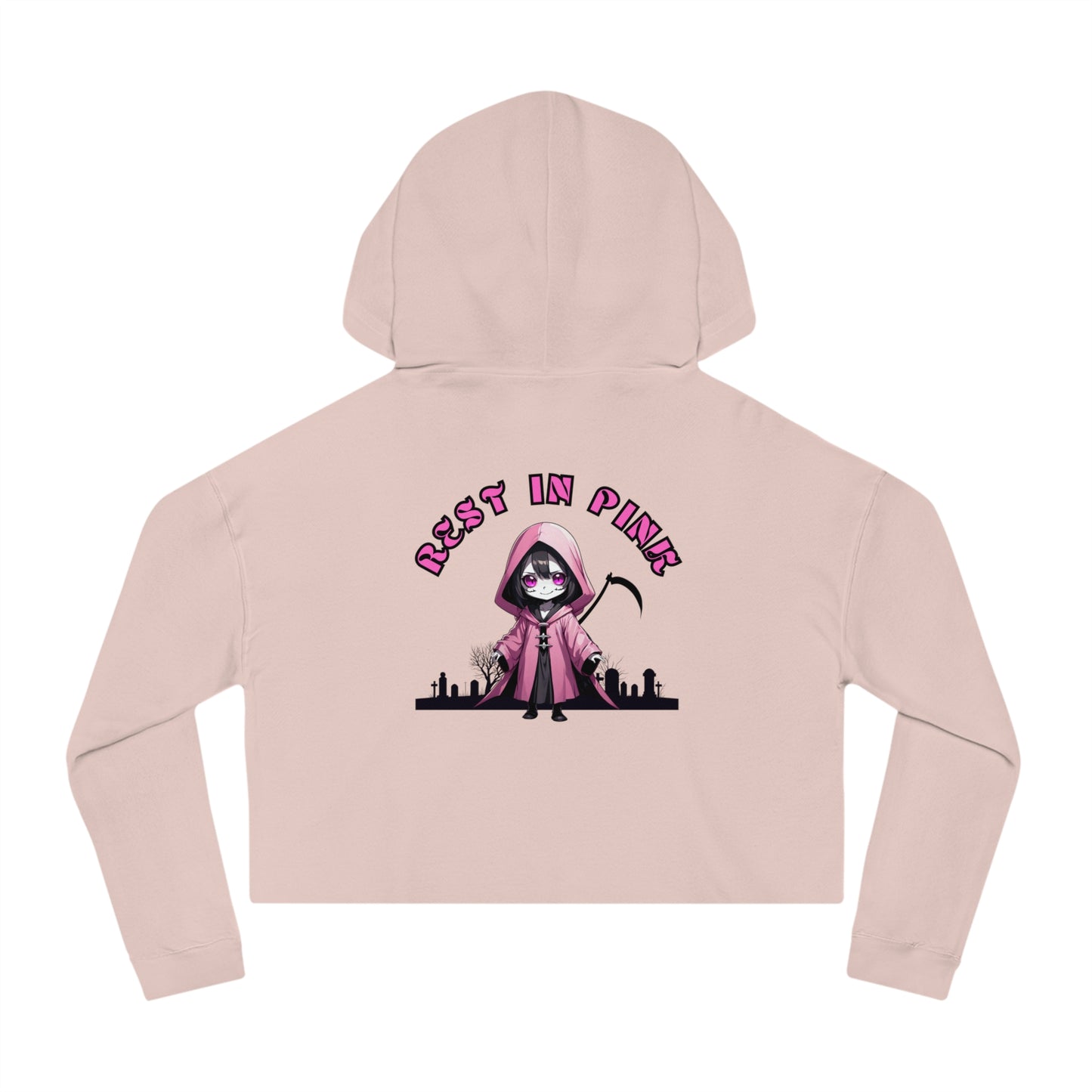 Women’s Rest In Pink Cropped Hooded Sweatshirt