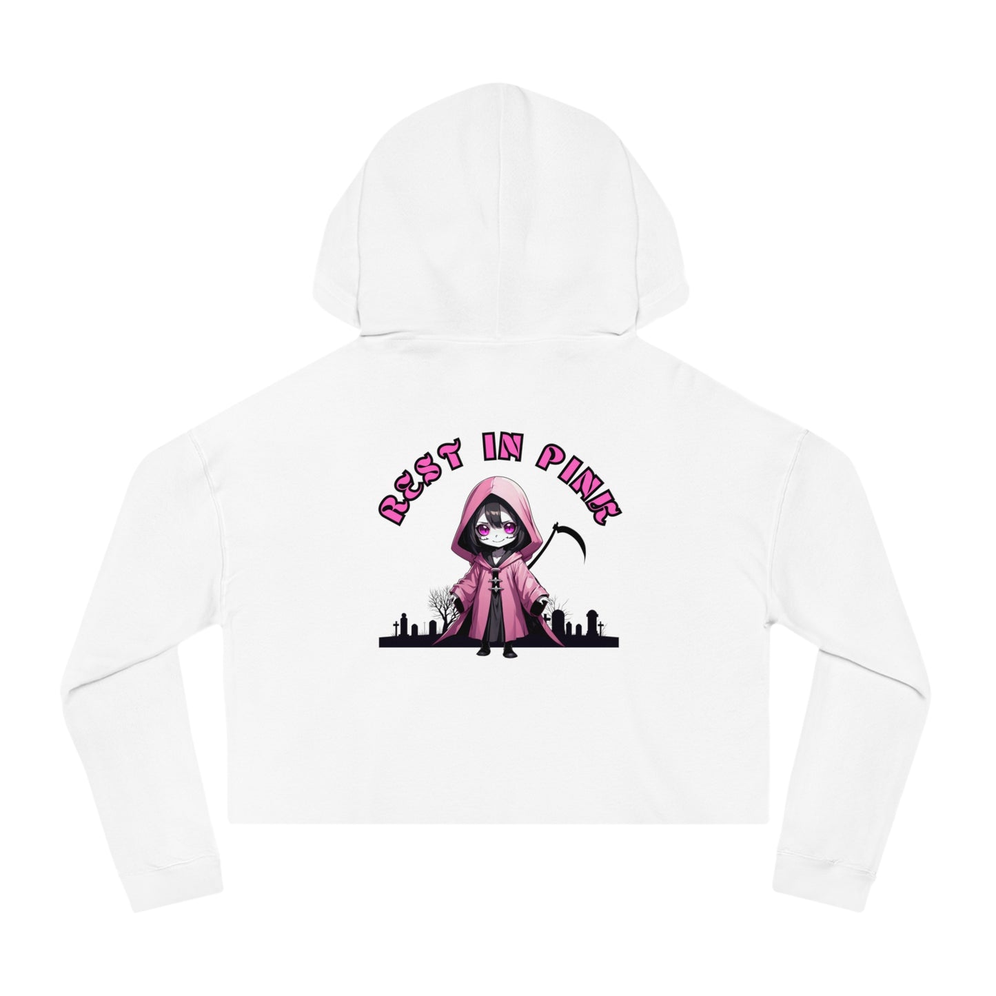 Women’s Rest In Pink Cropped Hooded Sweatshirt