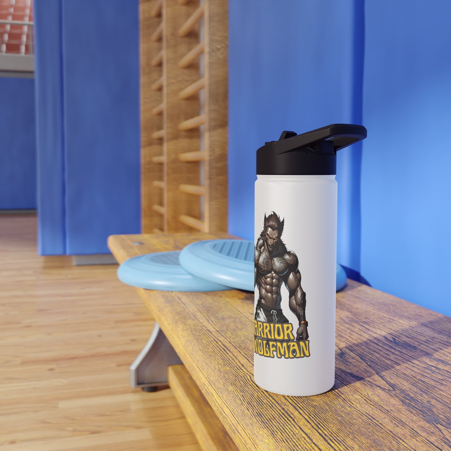 Warrior Wolfman Water Bottle