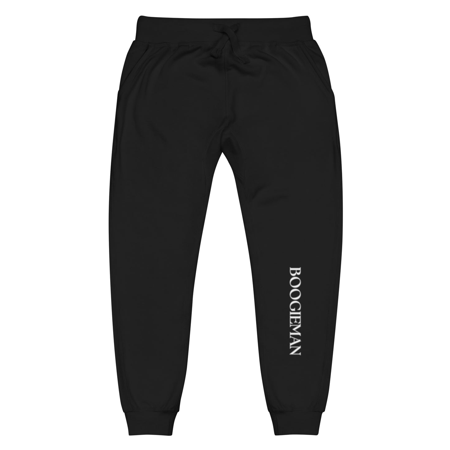 Boogieman silver outline fleece sweatpants