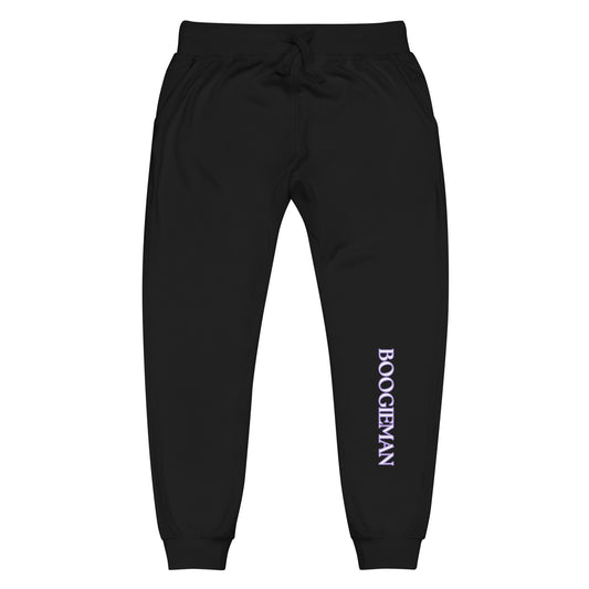 Boogieman purple outline fleece sweatpants